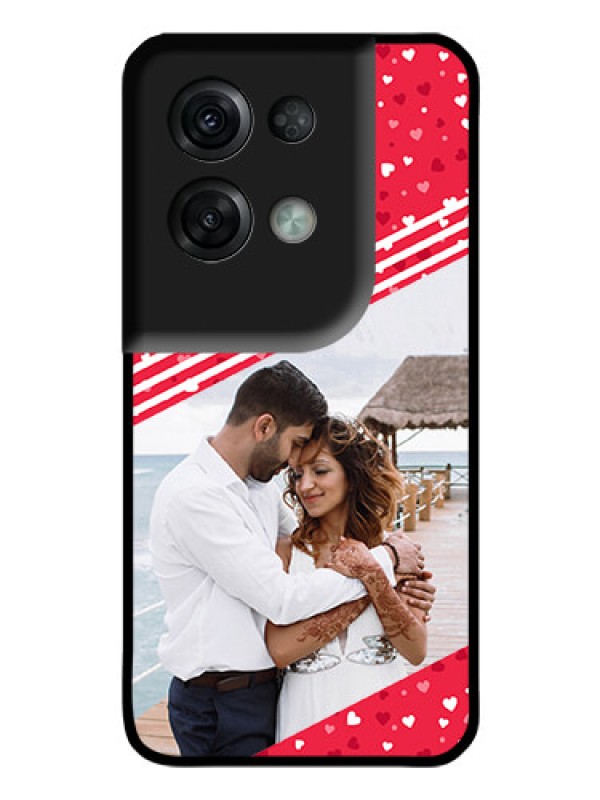Custom Oppo Reno 8 Pro 5G Custom Glass Mobile Case - Valentines Gift Design