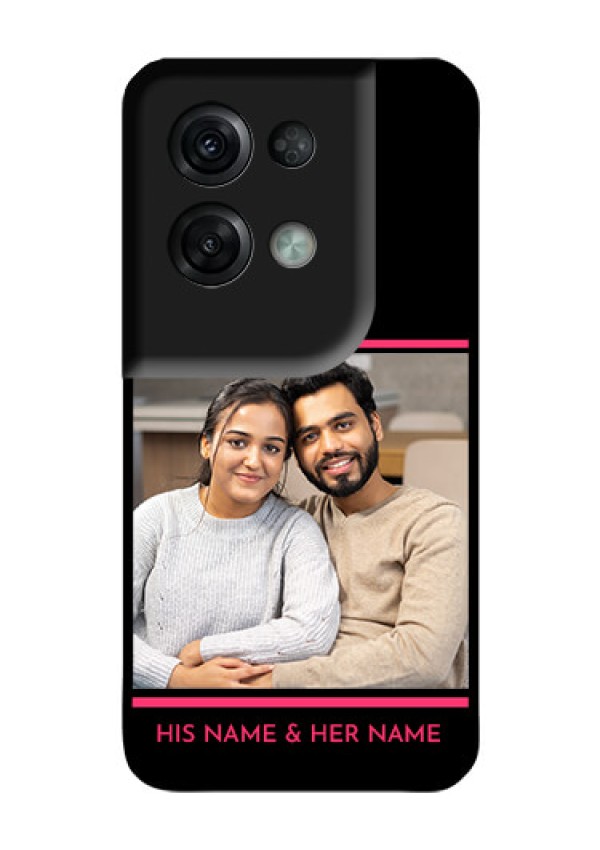 Oppo Reno 8 Pro 5G Custom Glass Mobile Case - with Add Text Design