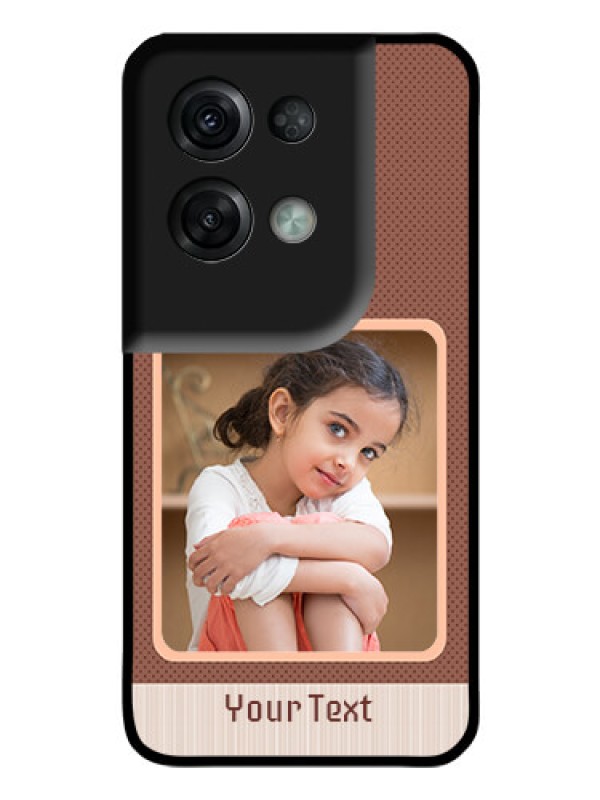 Custom Oppo Reno 8 Pro 5G Custom Glass Phone Case - Simple Pic Upload Design