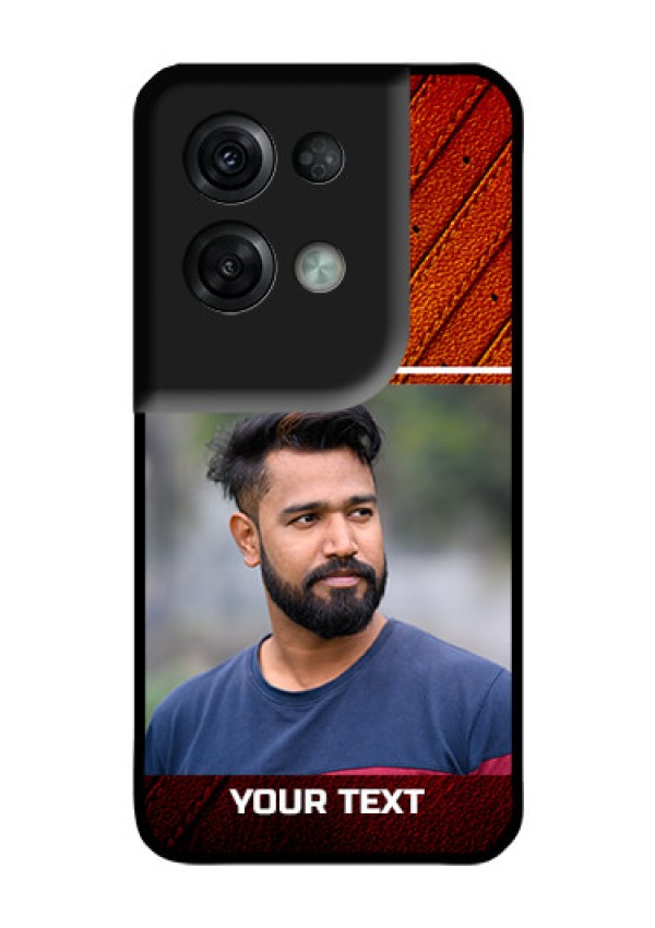 Oppo Reno 8 Pro 5G Personalized Glass Phone Case - Leather Phone Case Design