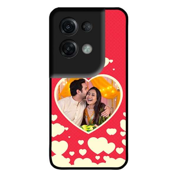 Oppo Reno 8 Pro 5G Custom Glass Mobile Case - Love Symbols Phone Cover Design