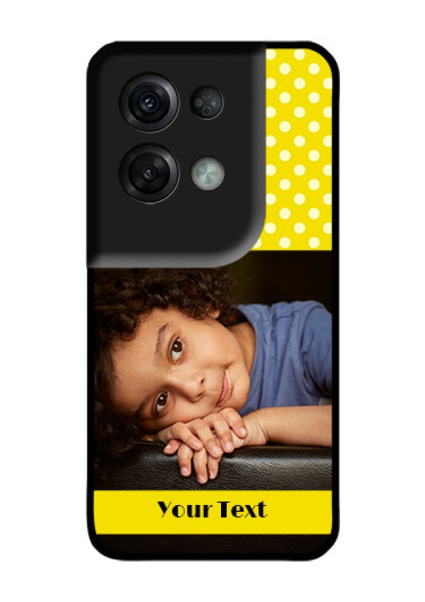 Oppo Reno 8 Pro 5G Custom Glass Phone Case - Bright Yellow Case Design