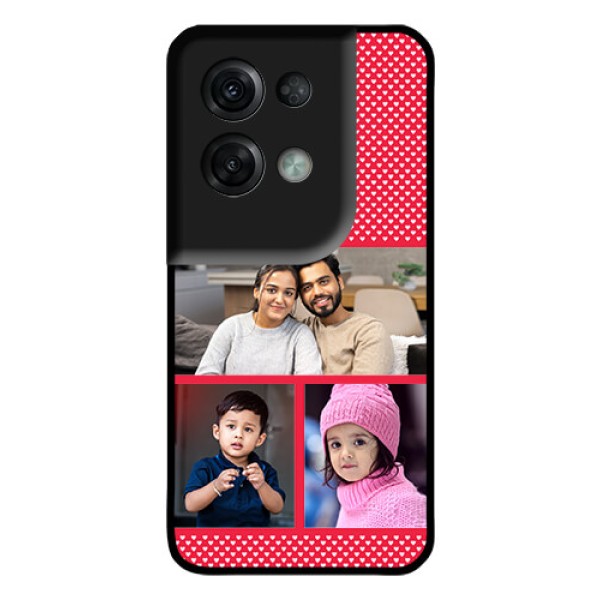 Oppo Reno 8 Pro 5G Personalized Glass Phone Case - Bulk Pic Upload Design