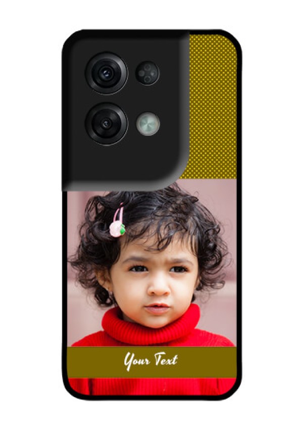 Oppo Reno 8 Pro 5G Custom Glass Phone Case - Simple Green Color Design
