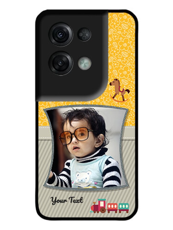 Custom Oppo Reno 8 Pro 5G Personalized Glass Phone Case - Baby Picture Upload Design