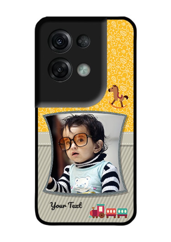Oppo Reno 8 Pro 5G Personalized Glass Phone Case - Baby Picture Upload Design