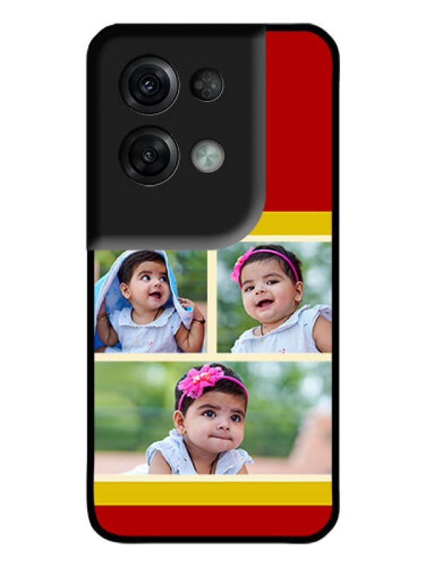 Custom Oppo Reno 8 Pro 5G Custom Glass Mobile Case - Multiple Pic Upload Design