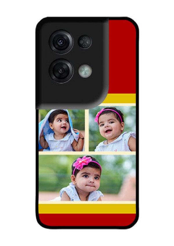 Oppo Reno 8 Pro 5G Custom Glass Mobile Case - Multiple Pic Upload Design