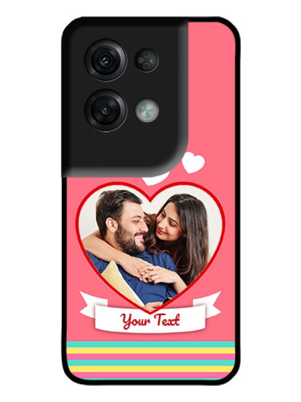 Custom Oppo Reno 8 Pro 5G Photo Printing on Glass Case - Love Doodle Design