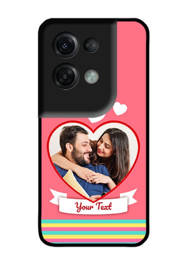 Oppo Reno 8 Pro 5G Photo Printing on Glass Case - Love Doodle Design