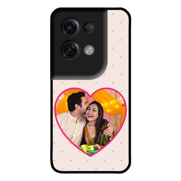 Oppo Reno 8 Pro 5G Custom Glass Mobile Case - Heart Shape Design