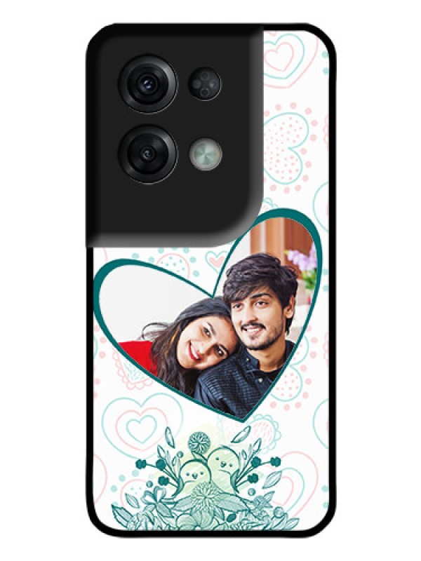 Custom Oppo Reno 8 Pro 5G Photo Printing on Glass Case - Premium Couple Design