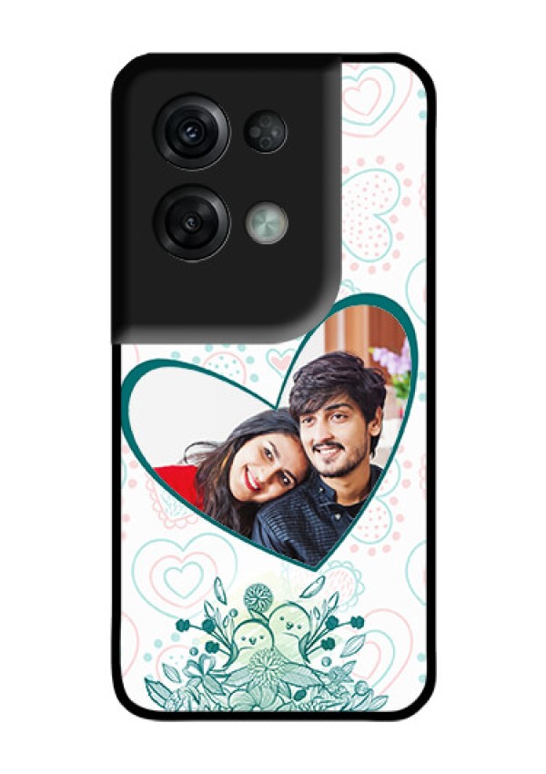 Oppo Reno 8 Pro 5G Photo Printing on Glass Case - Premium Couple Design