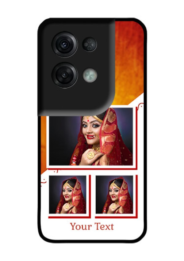 Oppo Reno 8 Pro 5G Custom Glass Phone Case - Wedding Memories Design