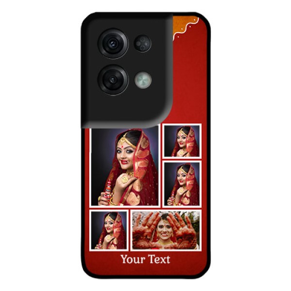 Oppo Reno 8 Pro 5G Personalized Glass Phone Case - Wedding Pic Upload Design
