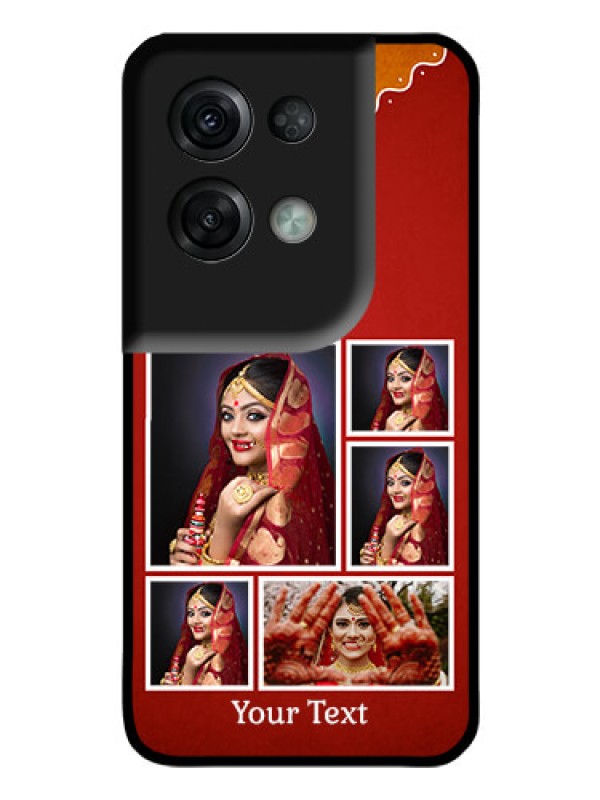 Custom Oppo Reno 8 Pro 5G Personalized Glass Phone Case - Wedding Pic Upload Design