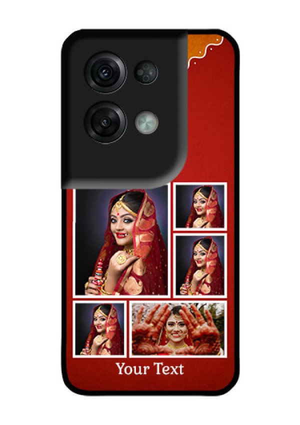 Oppo Reno 8 Pro 5G Personalized Glass Phone Case - Wedding Pic Upload Design