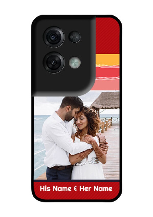Oppo Reno 8 Pro 5G Custom Glass Mobile Case - Colorful Case Design