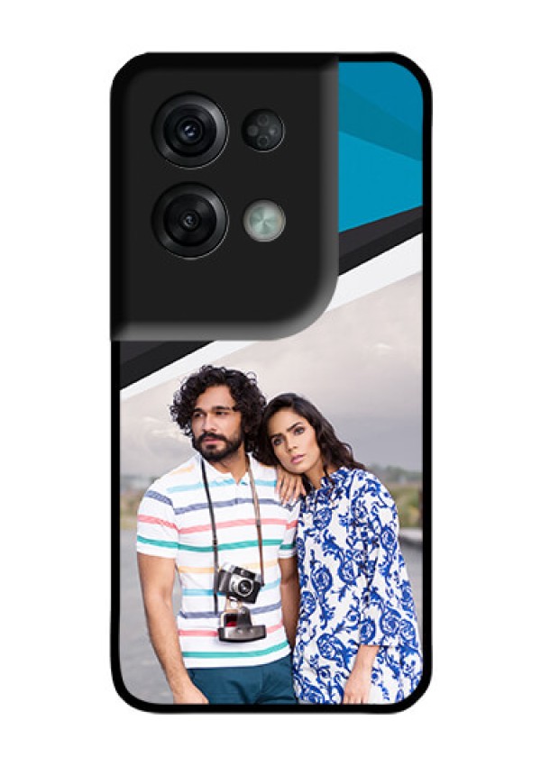 Oppo Reno 8 Pro 5G Photo Printing on Glass Case - Simple Pattern Photo Upload Design