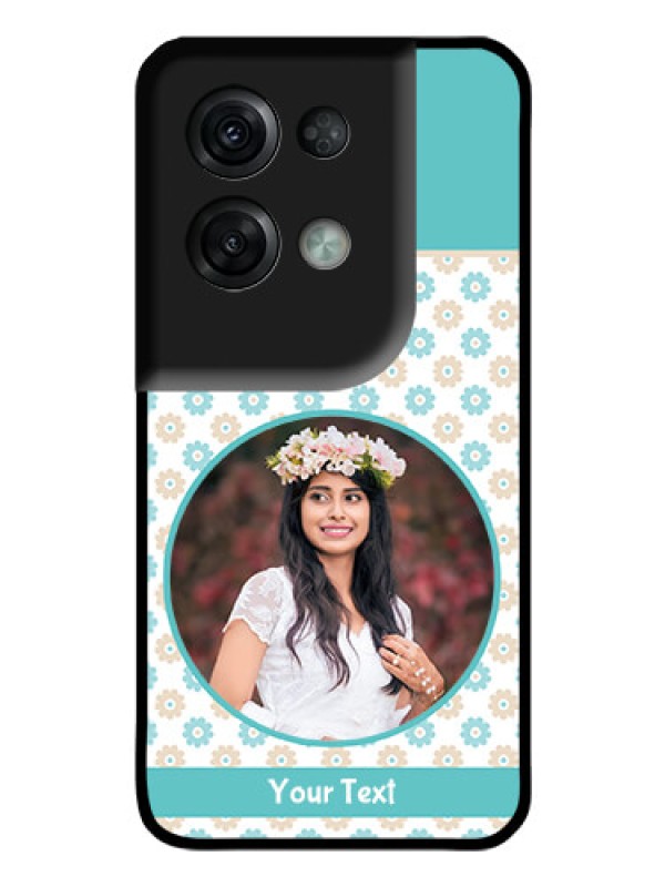 Custom Oppo Reno 8 Pro 5G Custom Glass Mobile Case - Beautiful Flowers Design