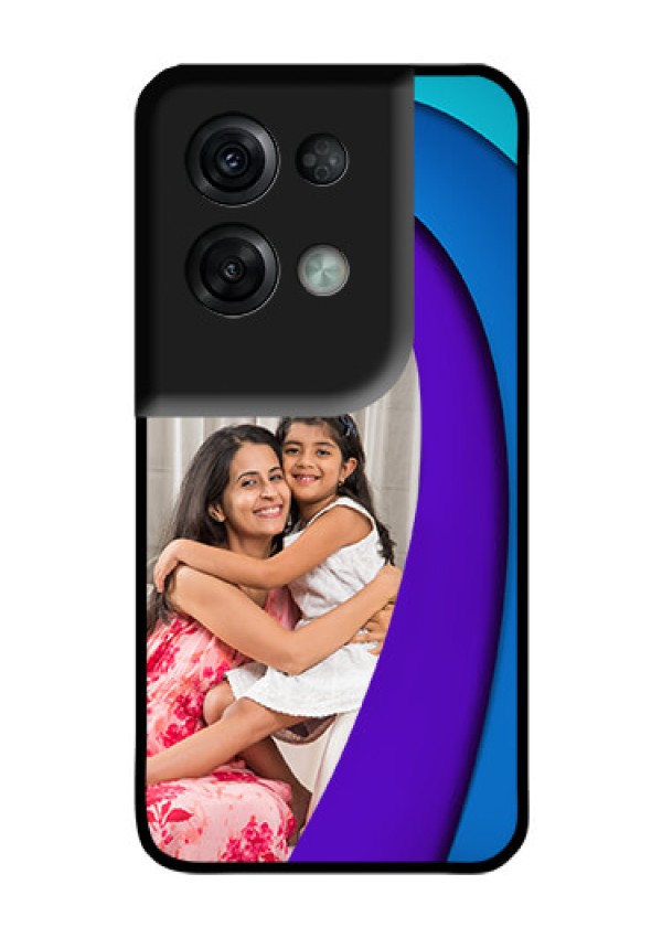 Oppo Reno 8 Pro 5G Photo Printing on Glass Case - Simple Pattern Design