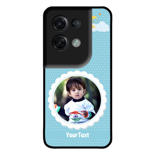 Oppo Reno 8 Pro 5G Personalised Glass Phone Case - Violet Pattern Design