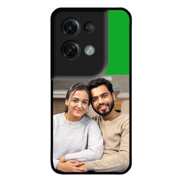 Oppo Reno 8 Pro 5G Personalized Glass Phone Case - Green Pattern Design