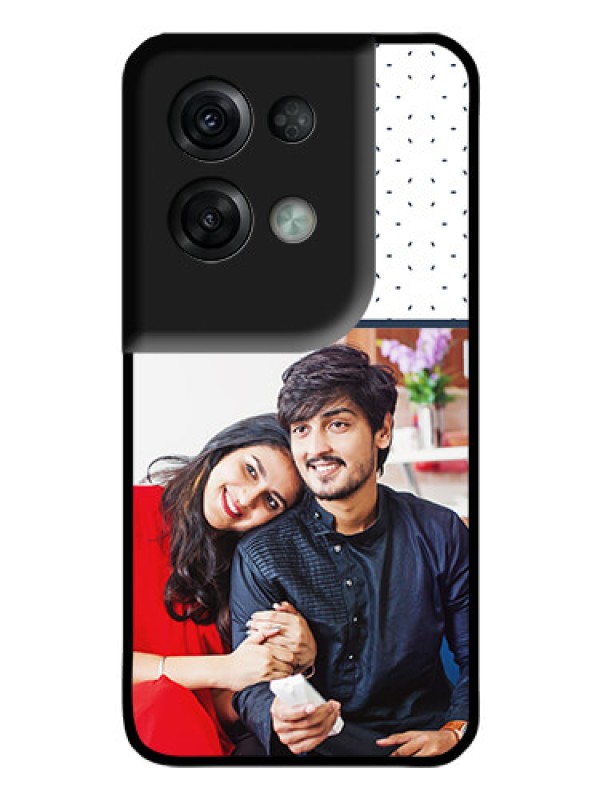 Custom Oppo Reno 8 Pro 5G Personalized Glass Phone Case - Premium Dot Design