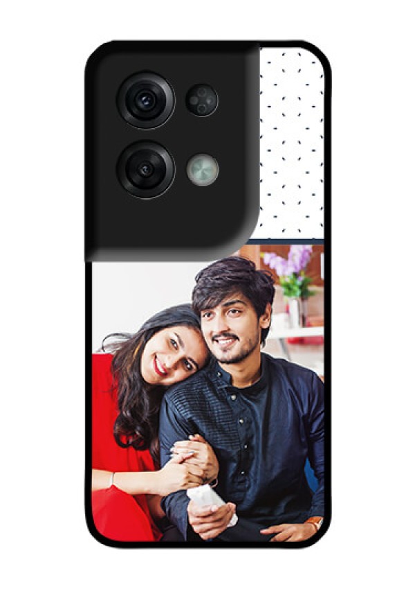 Oppo Reno 8 Pro 5G Personalized Glass Phone Case - Premium Dot Design