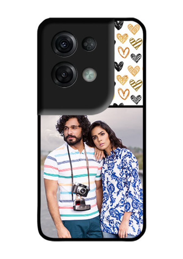 Oppo Reno 8 Pro 5G Photo Printing on Glass Case - Love Symbol Design