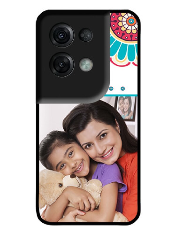 Custom Oppo Reno 8 Pro 5G Custom Glass Phone Case - Flower Design