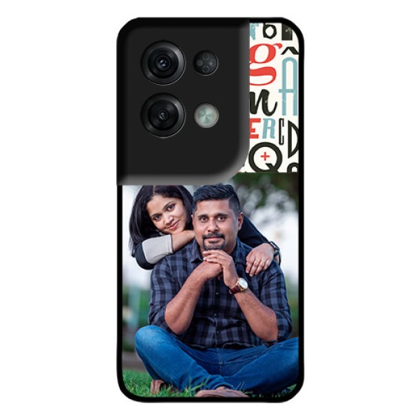 Oppo Reno 8 Pro 5G Personalized Glass Phone Case - Alphabet Design