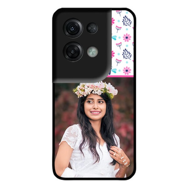 Oppo Reno 8 Pro 5G Photo Printing on Glass Case - Colorful Flower Design
