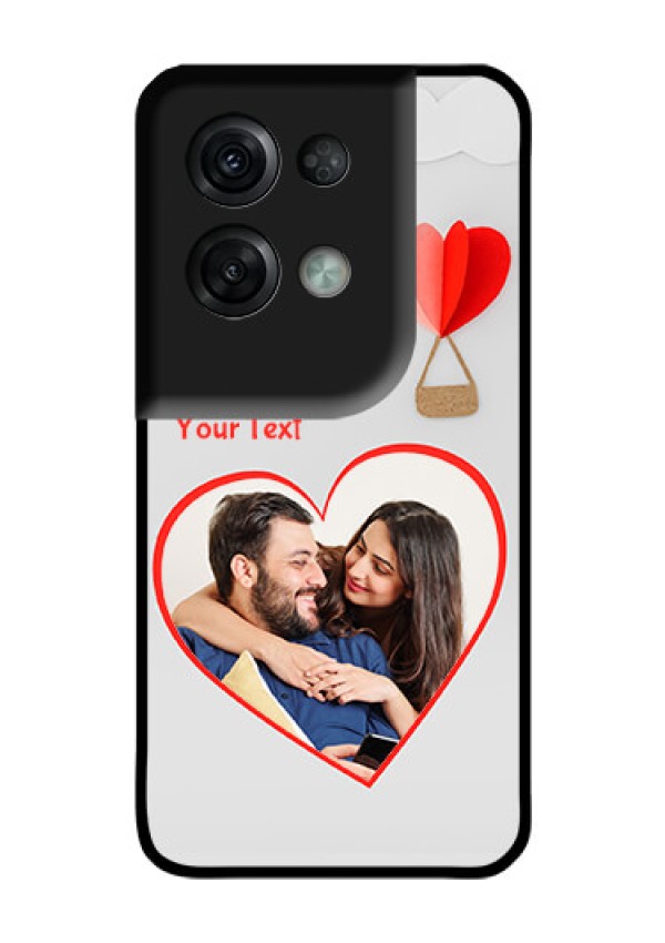 Oppo Reno 8 Pro 5G Custom Glass Mobile Case - Parachute Love Design