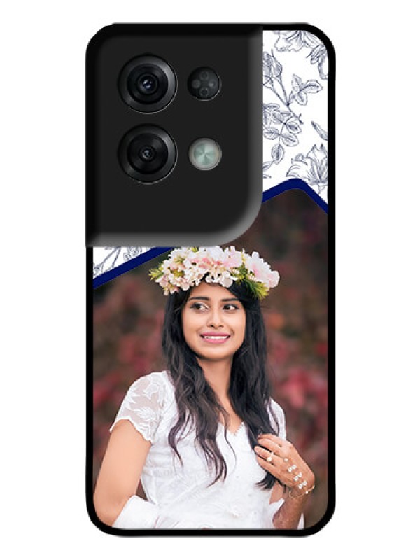 Custom Oppo Reno 8 Pro 5G Personalized Glass Phone Case - Premium Floral Design