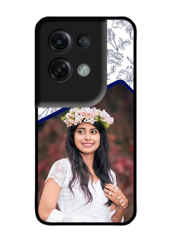 Oppo Reno 8 Pro 5G Personalized Glass Phone Case - Premium Floral Design