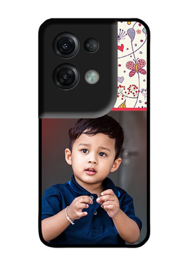 Oppo Reno 8 Pro 5G Custom Glass Mobile Case - Premium Floral Design