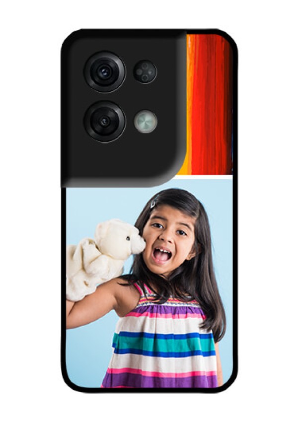 Oppo Reno 8 Pro 5G Personalized Glass Phone Case - Multi Color Design