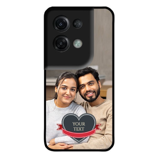 Oppo Reno 8 Pro 5G Custom Glass Phone Case - Just Married Couple Design Oppo Reno 8 Pro 5G Custom Glass Phone Case - Just Married Couple Design
