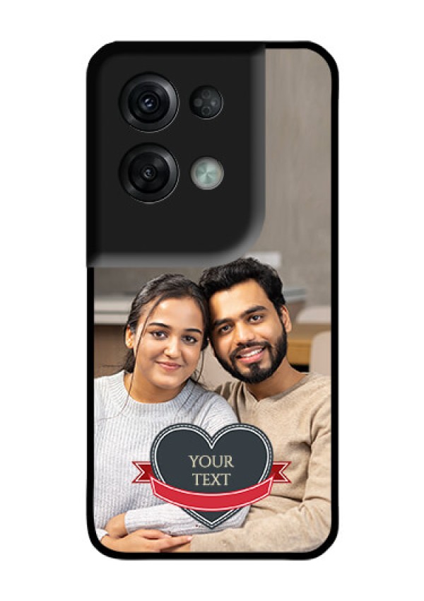 Oppo Reno 8 Pro 5G Custom Glass Phone Case - Just Married Couple Design