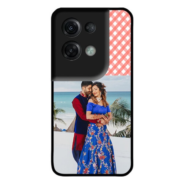Oppo Reno 8 Pro 5G Personalized Glass Phone Case - Pink Pattern Design