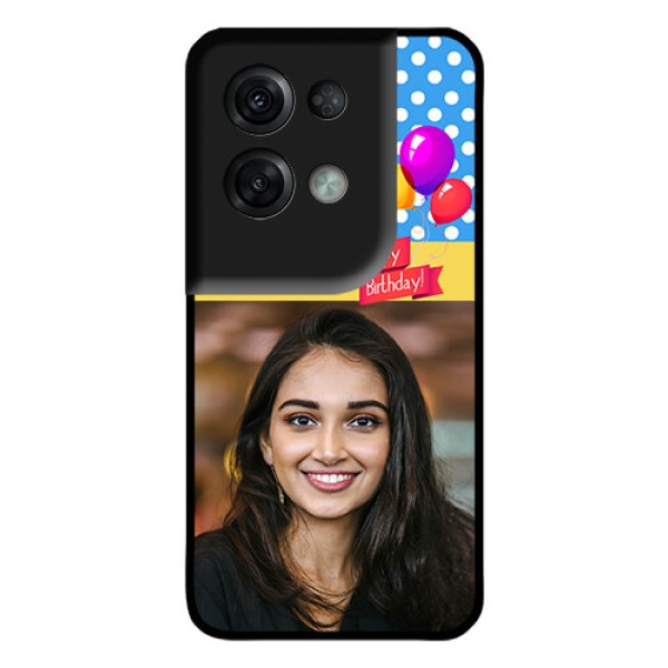 Oppo Reno 8 Pro 5G Custom Glass Mobile Case - Happy Birthday Design