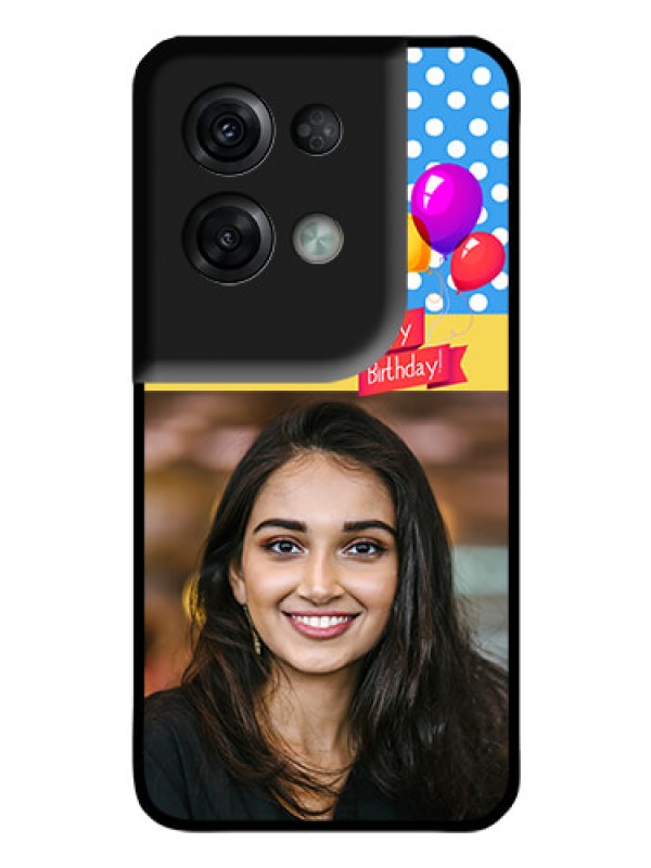 Custom Oppo Reno 8 Pro 5G Custom Glass Mobile Case - Happy Birthday Design