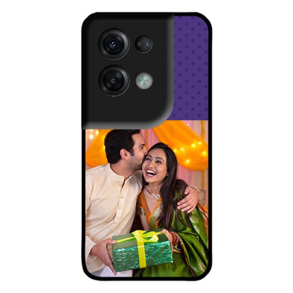 Oppo Reno 8 Pro 5G Personalized Glass Phone Case - Violet Pattern Design Oppo Reno 8 Pro 5G Personalized Glass Phone Case - Violet Pattern Design