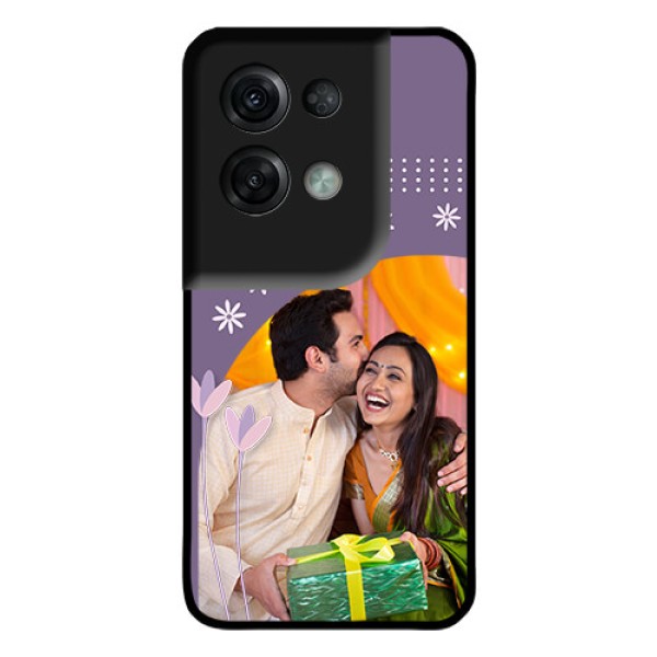 Oppo Reno 8 Pro 5G Custom Glass Mobile Case - Lavender flowers design