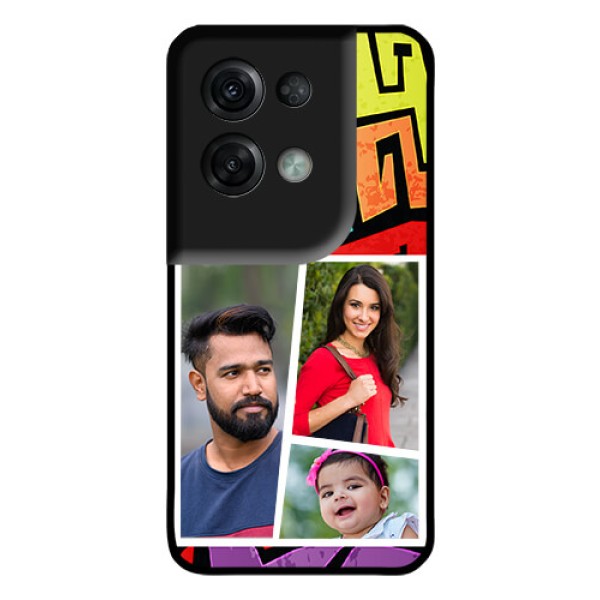 Oppo Reno 8 Pro 5G Custom Glass Phone Case - Graffiti pattern Design