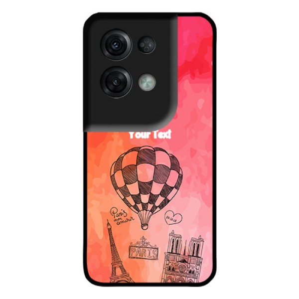Oppo Reno 8 Pro 5G Custom Glass Phone Case - Paris Theme Design