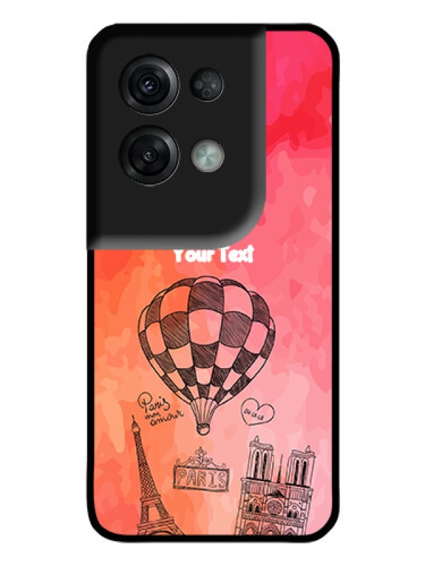 Custom Oppo Reno 8 Pro 5G Custom Glass Phone Case - Paris Theme Design