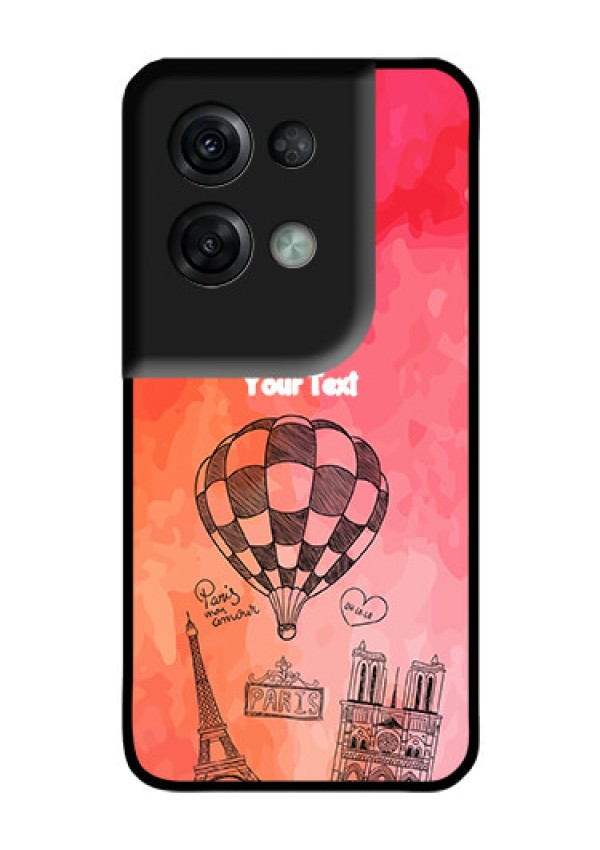 Oppo Reno 8 Pro 5G Custom Glass Phone Case - Paris Theme Design