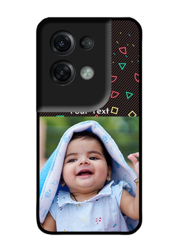 Oppo Reno 8 Pro 5G Custom Glass Phone Case - with confetti birthday design
